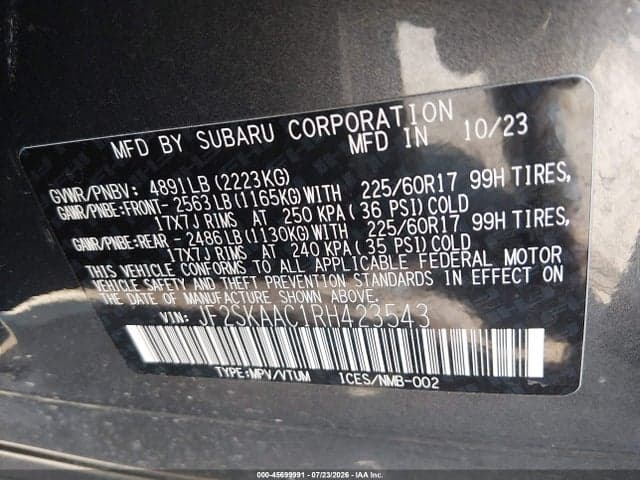 2024 SUBARU FORESTER 9