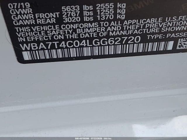 2020 BMW 740I XDRIVE 9