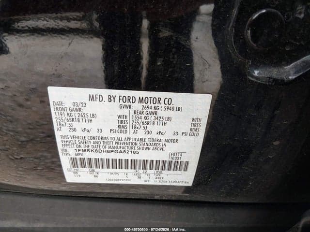 2023 FORD EXPLORER XLT 9