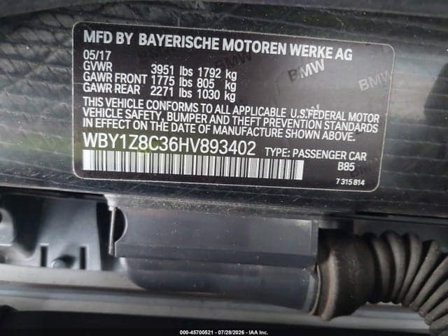 2017 BMW I3 94 AH W/RANGE EXTENDER 9