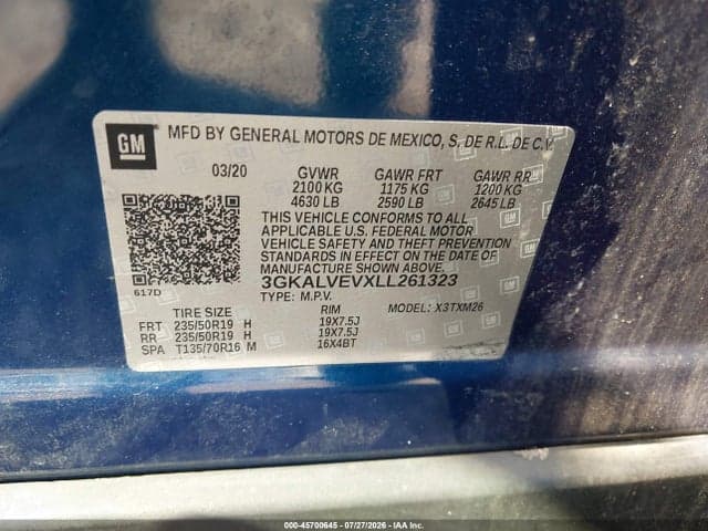 2020 GMC TERRAIN AWD SLT 9