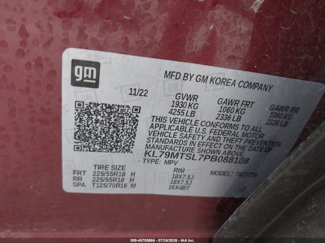 2023 CHEVROLET TRAILBLAZER FWD RS 9