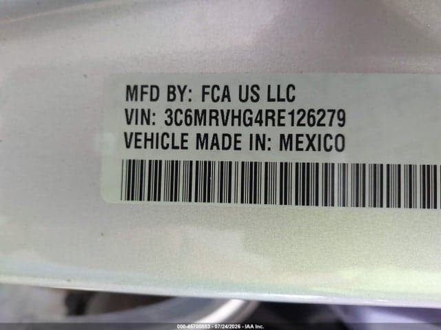 2024 RAM PROMASTER 3500 TRADESMAN HIGH ROOF 159 WB W/PASS SEAT 9
