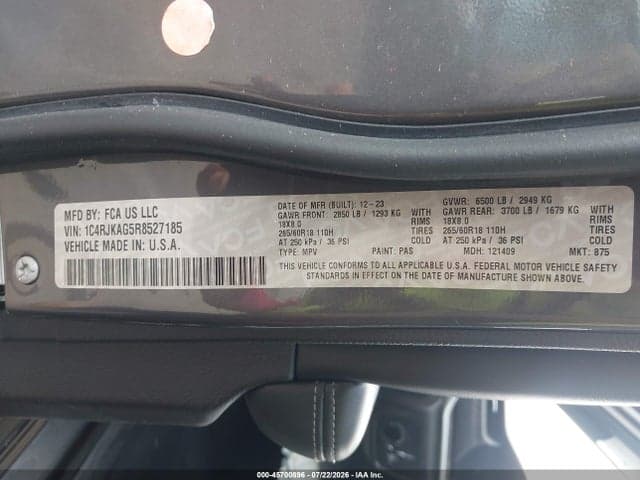 2024 JEEP GRAND CHEROKEE L ALTITUDE 4X4 9