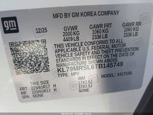 2026 CHEVROLET TRAILBLAZER AWD LT 9