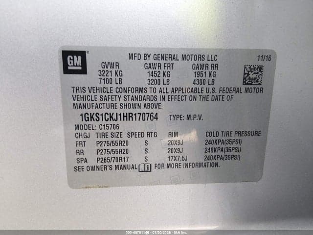 2017 GMC YUKON DENALI 9