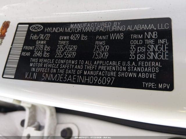2022 HYUNDAI TUCSON LIMITED 9