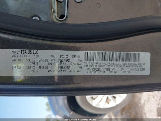 2018 DODGE JOURNEY SXT 9