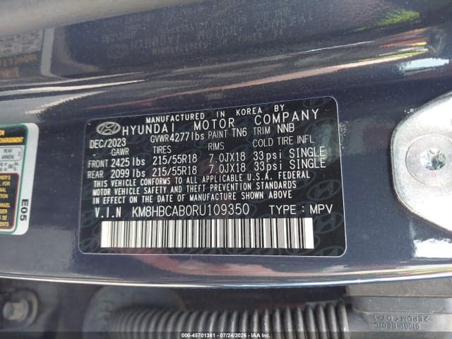 2024 HYUNDAI KONA SEL 9
