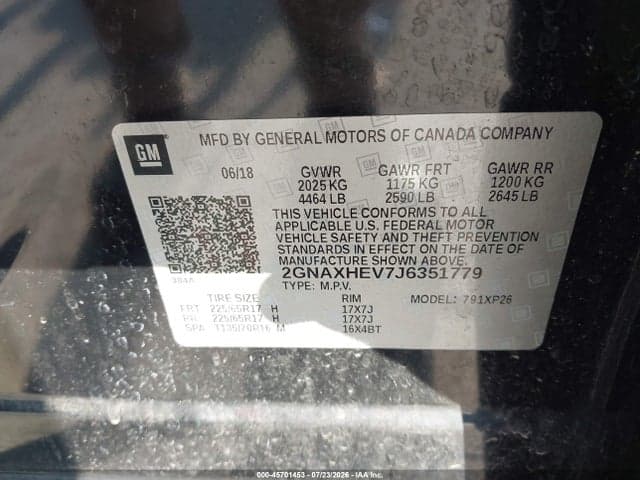 2018 CHEVROLET EQUINOX LS 9