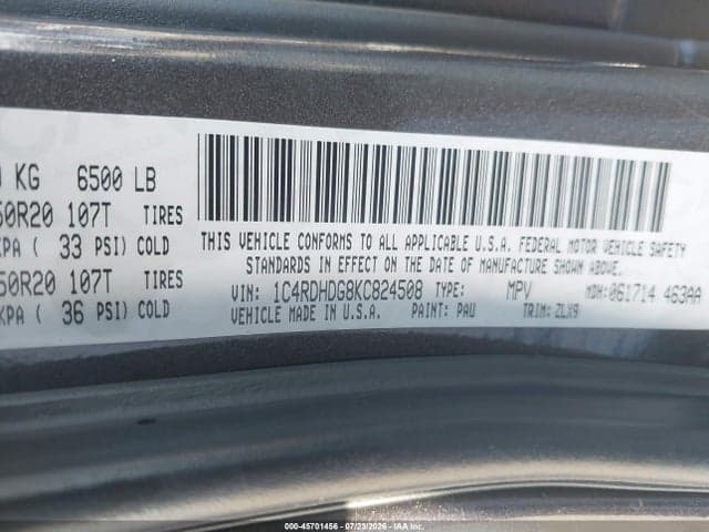 2019 DODGE DURANGO GT PLUS RWD 9
