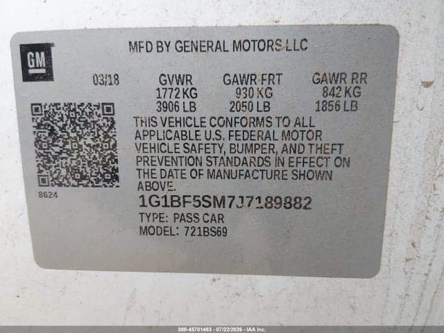 2018 CHEVROLET CRUZE PREMIER AUTO 9