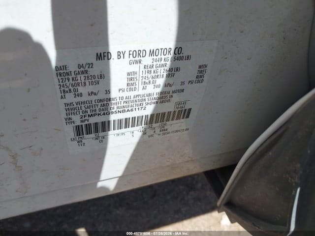 2022 FORD EDGE SE 9