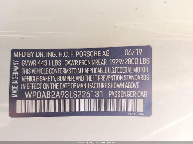 2020 PORSCHE 911 CARRERA 4S 9