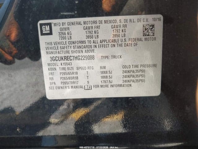 2017 CHEVROLET SILVERADO 1500 2LT 9