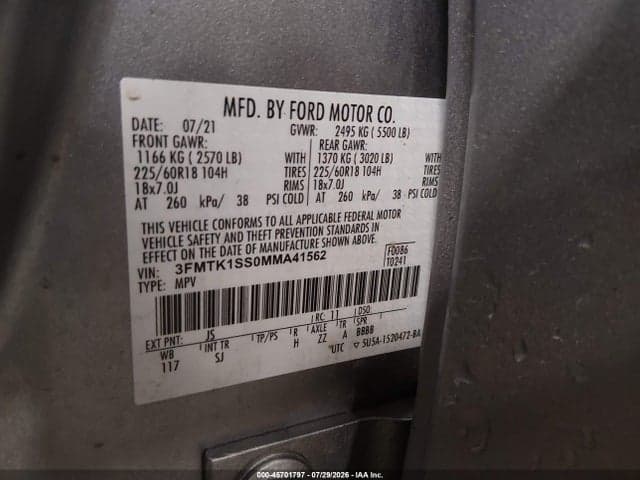 2021 FORD MUSTANG MACH-E SELECT 9