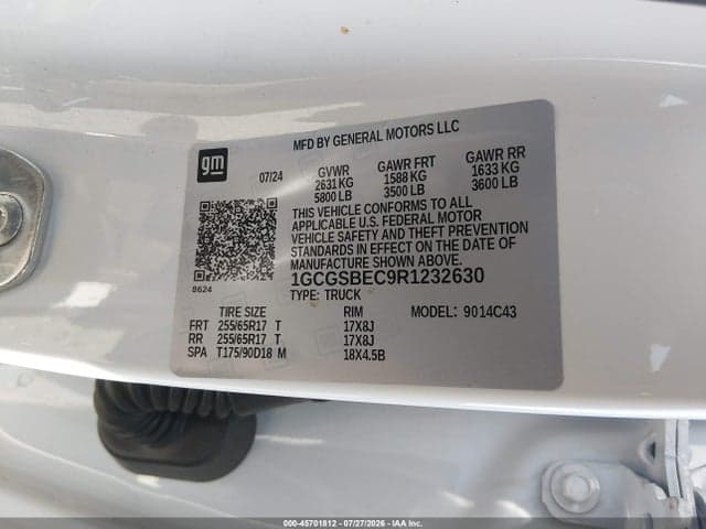 2024 CHEVROLET COLORADO 2WD WT 9