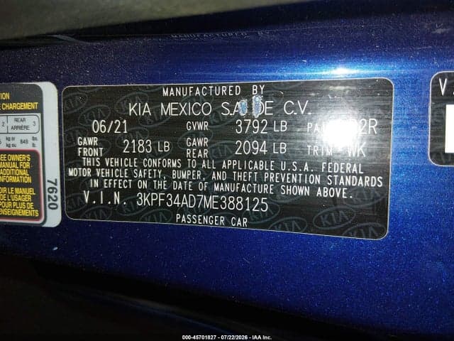 2021 KIA FORTE GT-LINE 9