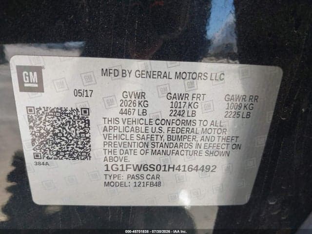 2017 CHEVROLET BOLT EV LT 9