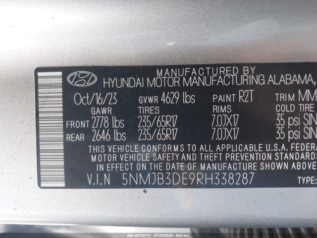 2024 HYUNDAI TUCSON SEL 9