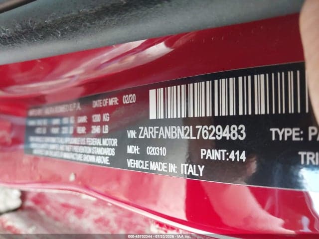 2020 ALFA ROMEO GIULIA TI SPORT AWD 9