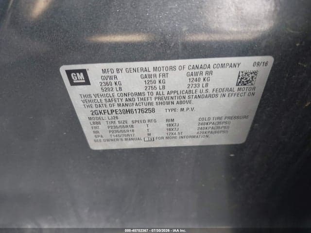 2017 GMC TERRAIN SLT 9