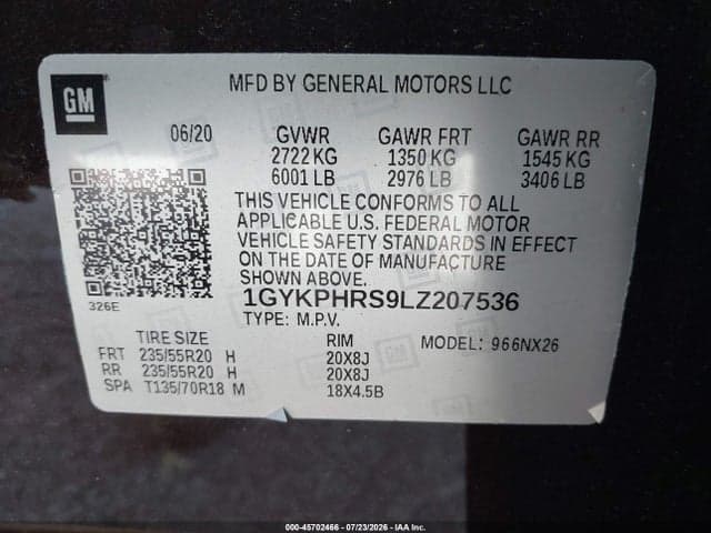 2020 CADILLAC XT6 AWD SPORT 9