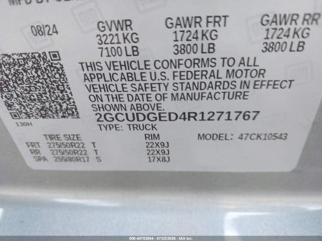 2024 CHEVROLET SILVERADO 1500 4WD SHORT BED LTZ 9