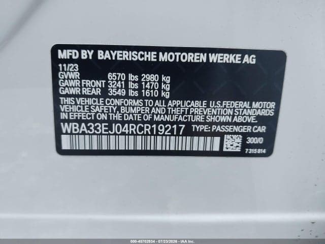 2024 BMW 760I XDRIVE 9