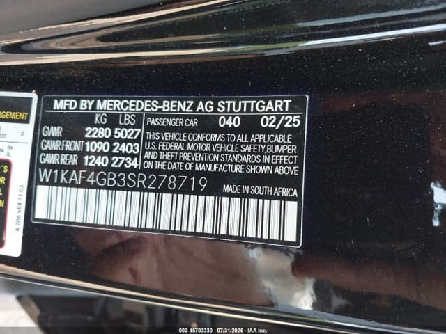 2025 MERCEDES-BENZ C 300 9