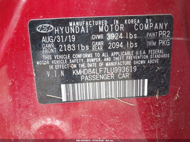 2020 HYUNDAI ELANTRA SEL 9