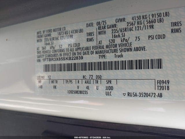 2025 FORD TRANSIT-250 CARGO VAN 9