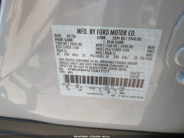 2026 FORD EXPLORER ST-LINE 9