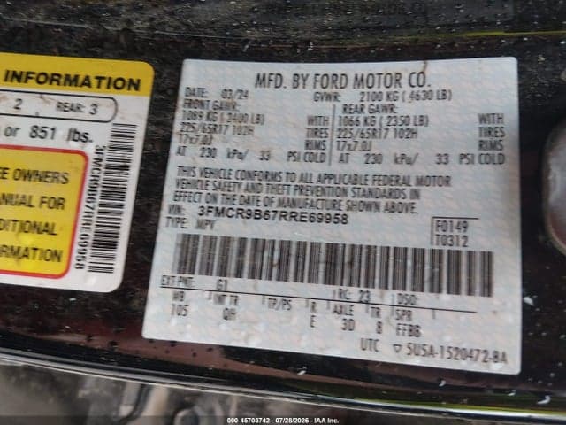 2024 FORD BRONCO SPORT BIG BEND 9