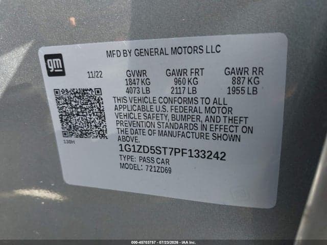 2023 CHEVROLET MALIBU FWD 1LT 9