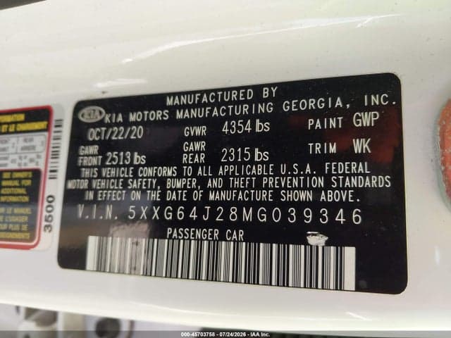 2021 KIA K5 GT-LINE 9