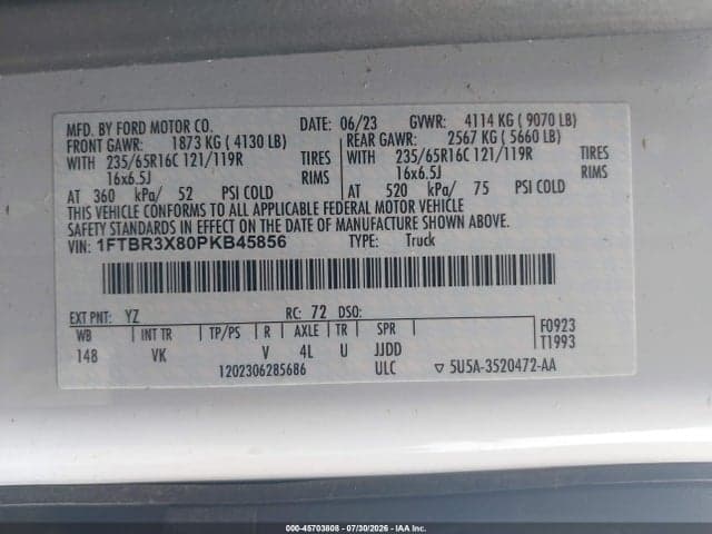 2023 FORD TRANSIT-250 CARGO VAN 9