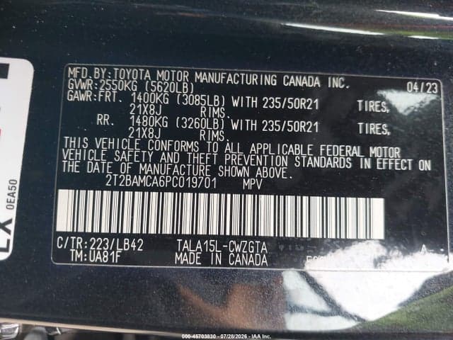 2023 LEXUS RX 350 PREMIUM PLUS 9