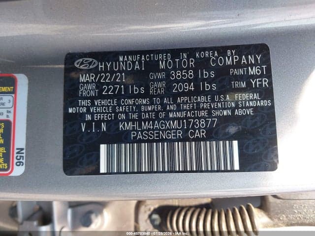 2021 HYUNDAI ELANTRA SEL 9