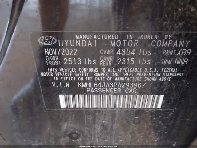 2023 HYUNDAI SONATA SEL 9