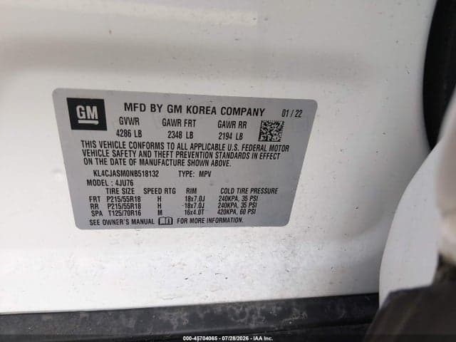2022 BUICK ENCORE FWD PREFERRED 9