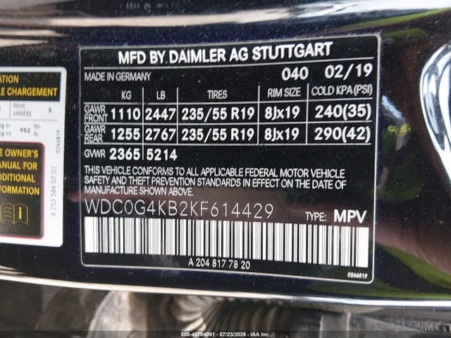 2019 MERCEDES-BENZ GLC 300 4MATIC 9