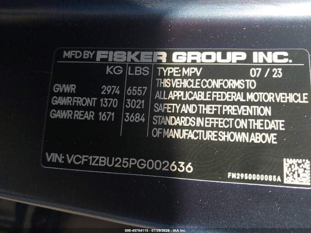 2023 FISKER OCEAN ONE 9