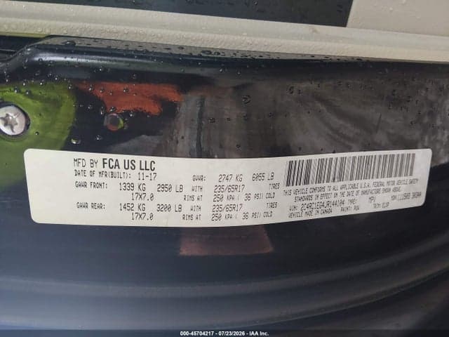 2018 CHRYSLER PACIFICA TOURING L PLUS 9