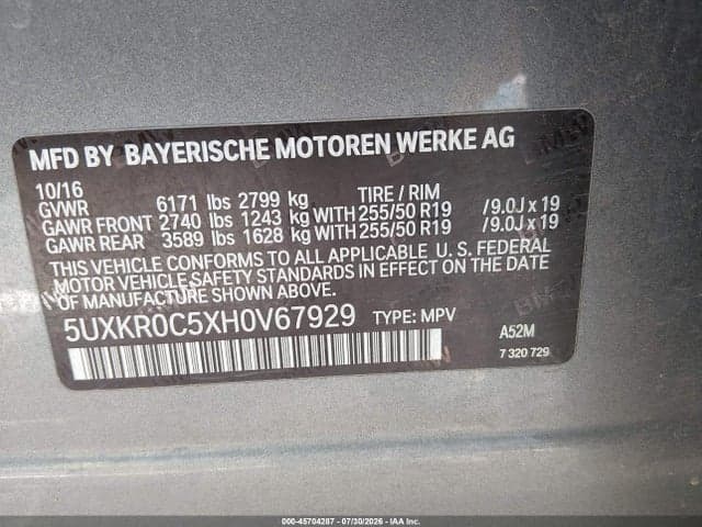 2017 BMW X5 XDRIVE35I 9