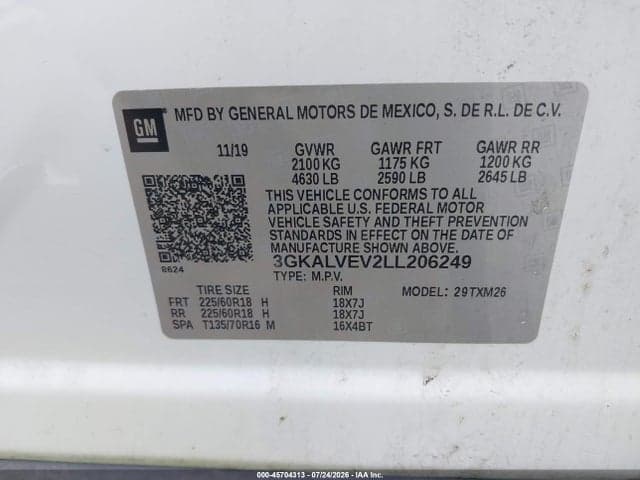2020 GMC TERRAIN AWD SLT 9
