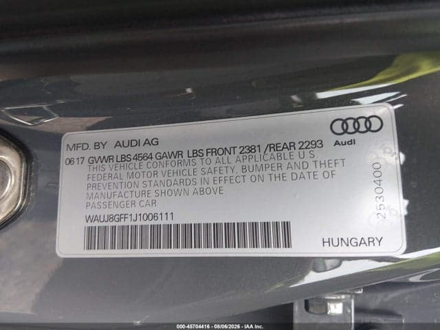 2018 AUDI A3 2.0T PREMIUM/2.0T TECH PREMIUM 9