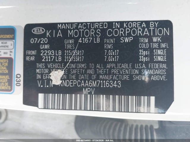 2021 KIA SELTOS LX 9