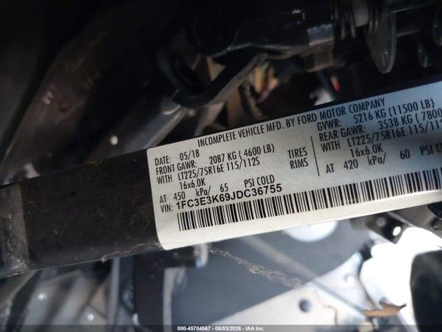 2018 FORD E-350 STRIPPED 9