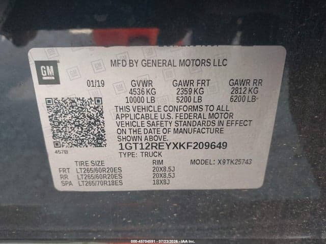 2019 GMC SIERRA 2500HD SLT 9